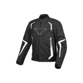 Macna Tazar casacos textil impermeable Black/white – Maximomoto PT