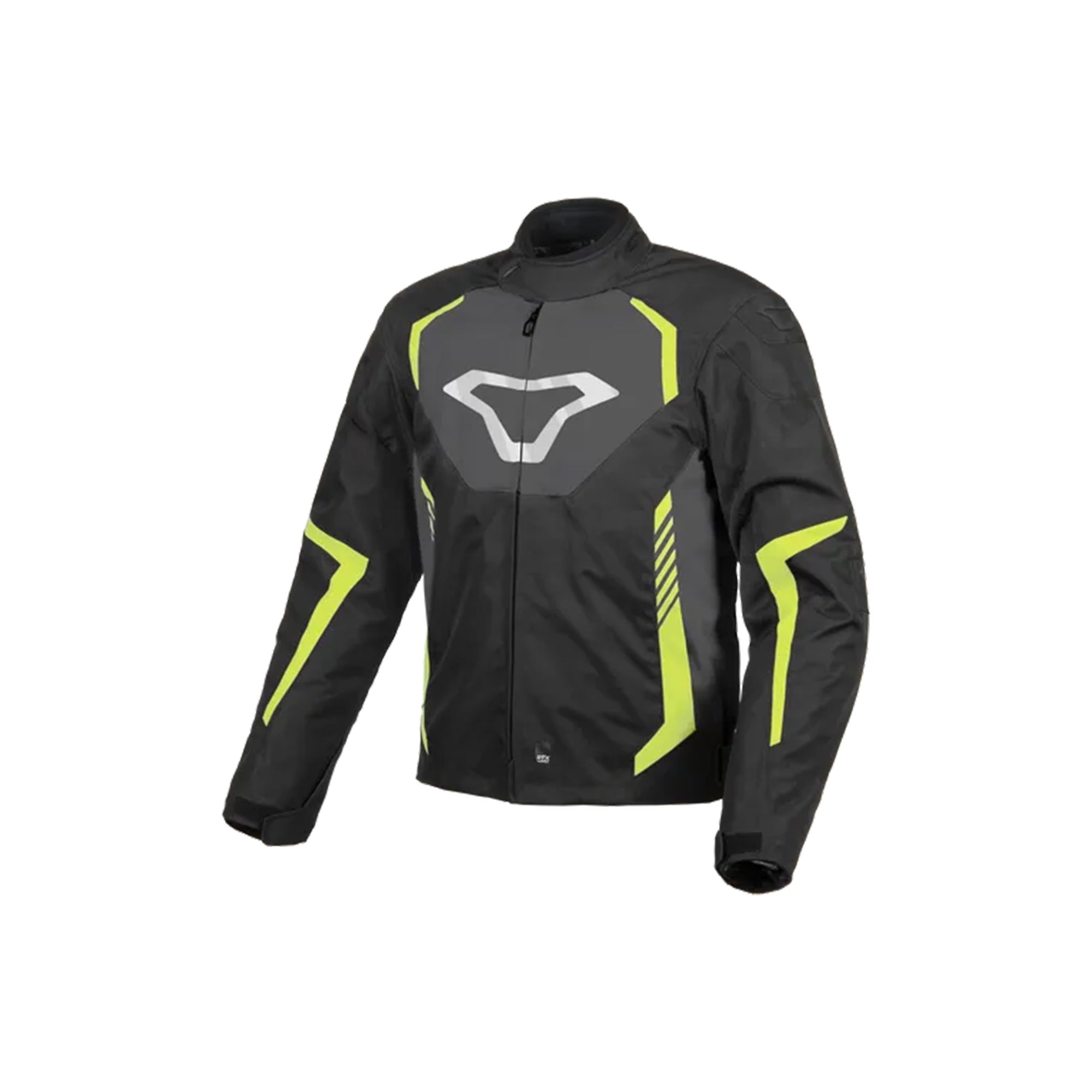 MACNA TAZAR Moto Impermeável Textil Casaco Preto Cinza Amarelo Neon