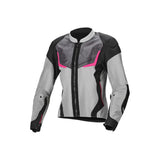 MACNA ORCANO Moto Senhora Textil Casaco Cinza Preto Rosa