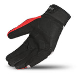 BELA ADVENTURE Textil Moto Luvas Preto Vermelho