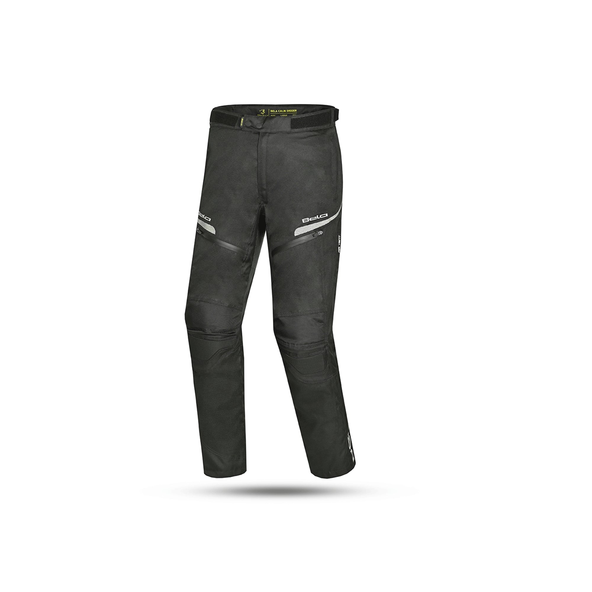 BELA CALM DIGGER Moto Textil Calcas Homem Preto Amarelo 32Lmaximomoto.pt-front