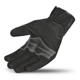 R-TECH PRIMA Moto Couro Luvas Preto