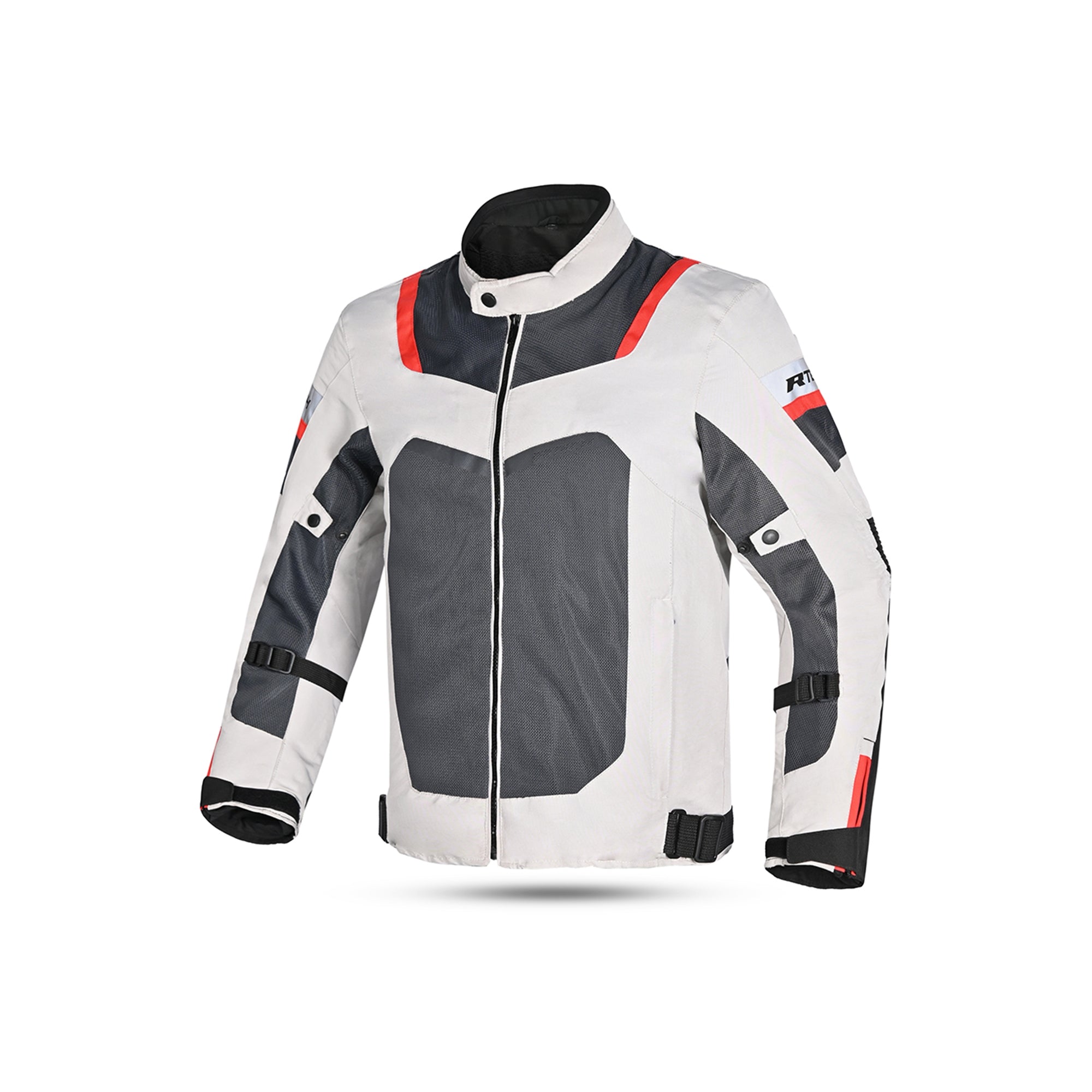R-TECH - Chaqueta Textil Spiral Mesh Hielo/Negro/ Rojo - SECURTEX MOTOR S.L (t/a MaximoMoto)
