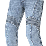 BELA JACK Jeans Moto Calcas Azul