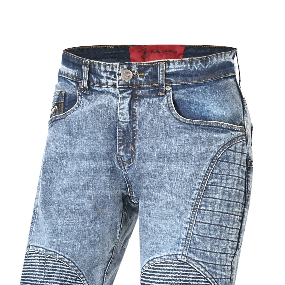 BELA JACK Jeans Moto Calcas Azul