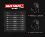 BELA STREETER Moto Senhora Couro Luvas Preto