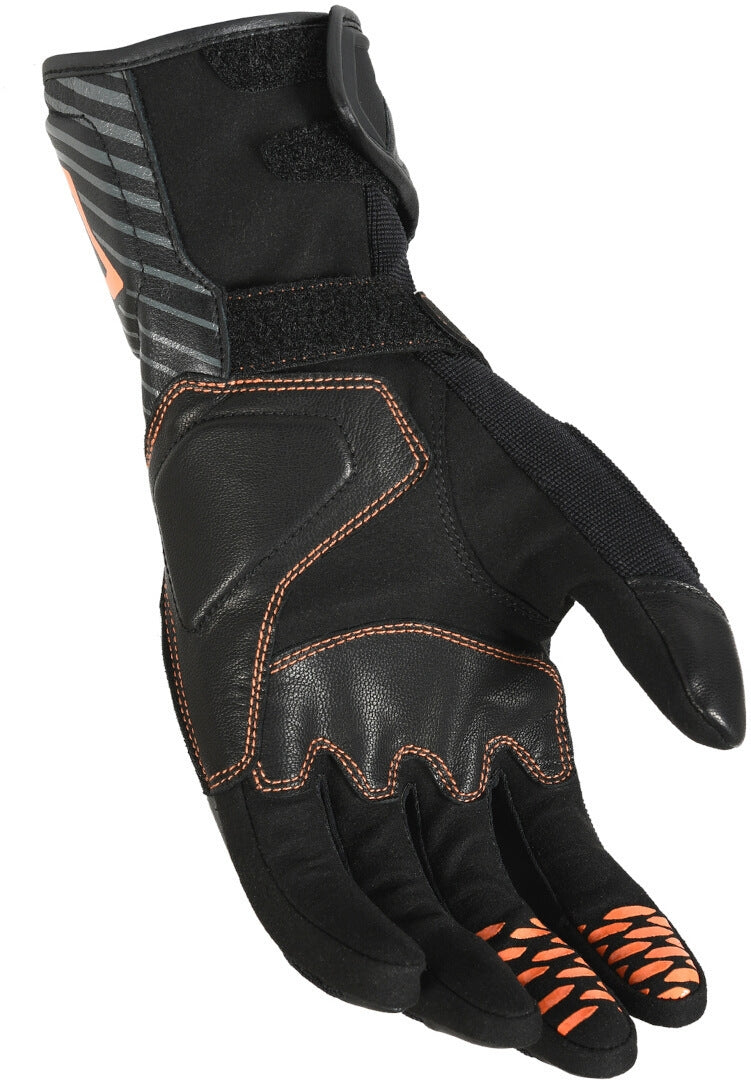 Macna Tempo Perforated Gloves Black/Dark Grey/Orange – 3 – Maximomoto PT