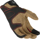 Macna Zairona Luvas de mujer Taupe/black/red