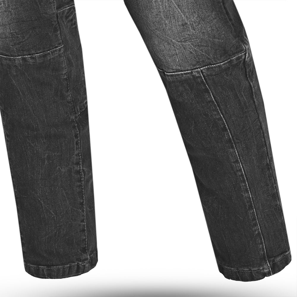BELA PARKER Denim Jeans Moto Calcas Preto – 5 – Maximomoto PT