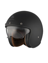 MT MANS 2 SV S SOLID A1 MOTO ABERTO CAPACETE PRETO FOSCO
