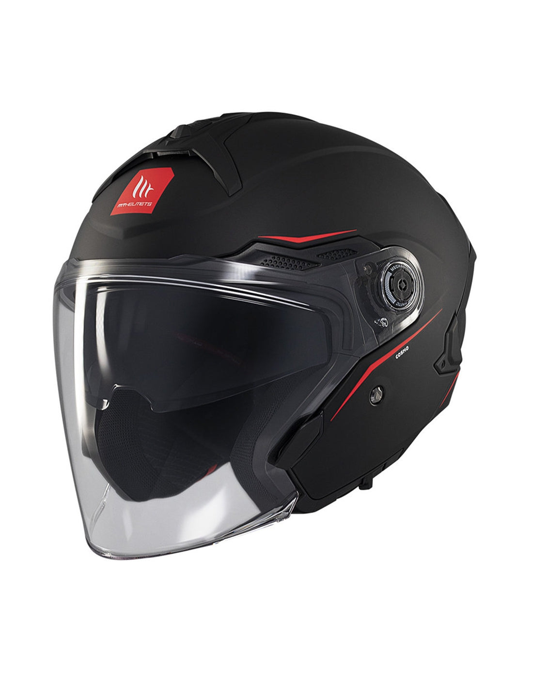 MT COSMO SV SOLID A1 Jet Helmet for Motocross, Matte Black – 4 – Maximomoto PT