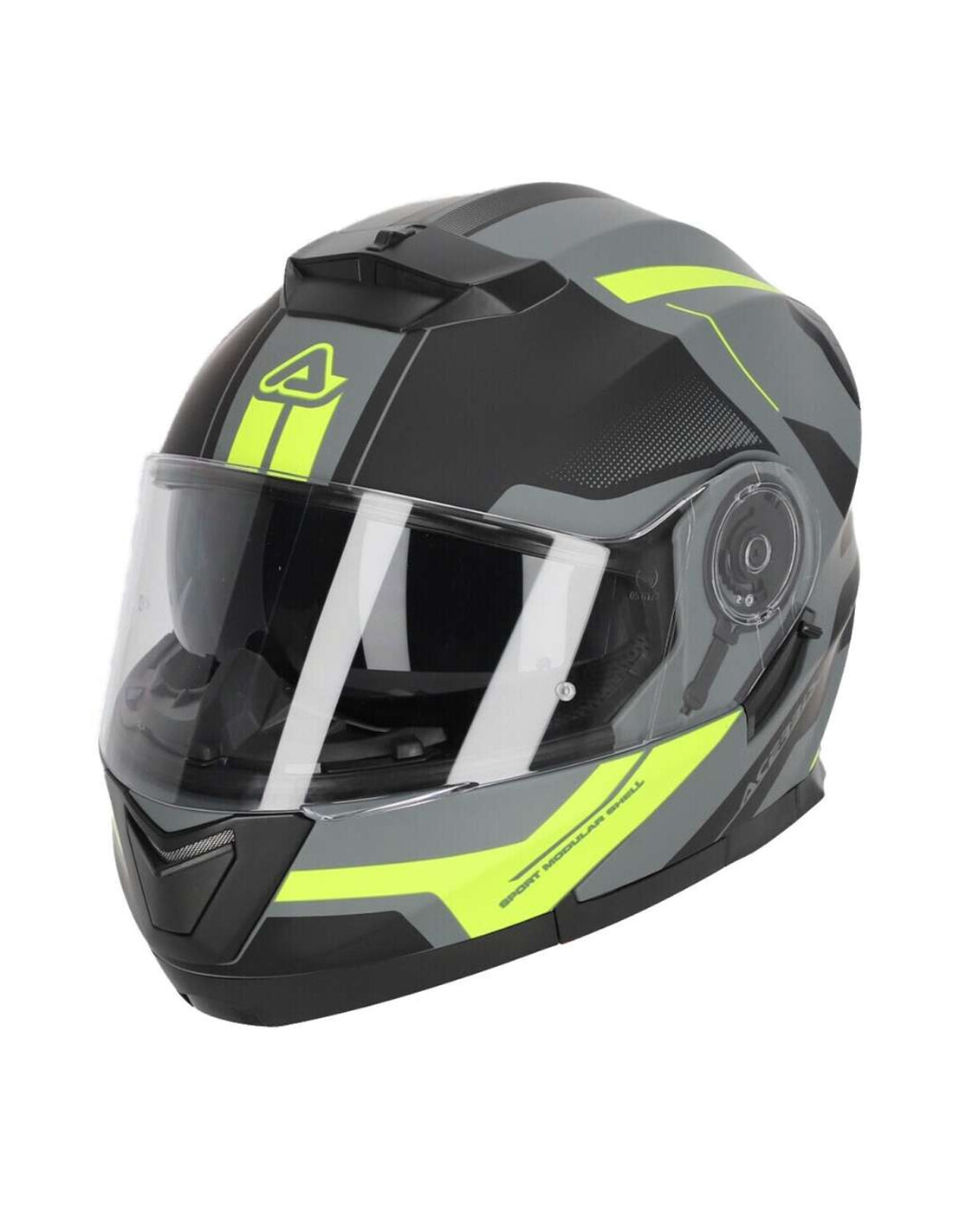 ACERBIS - CASCO MODULAR SEREL 22.06 Preto/amarelo fluo – 1 – Maximomoto PT