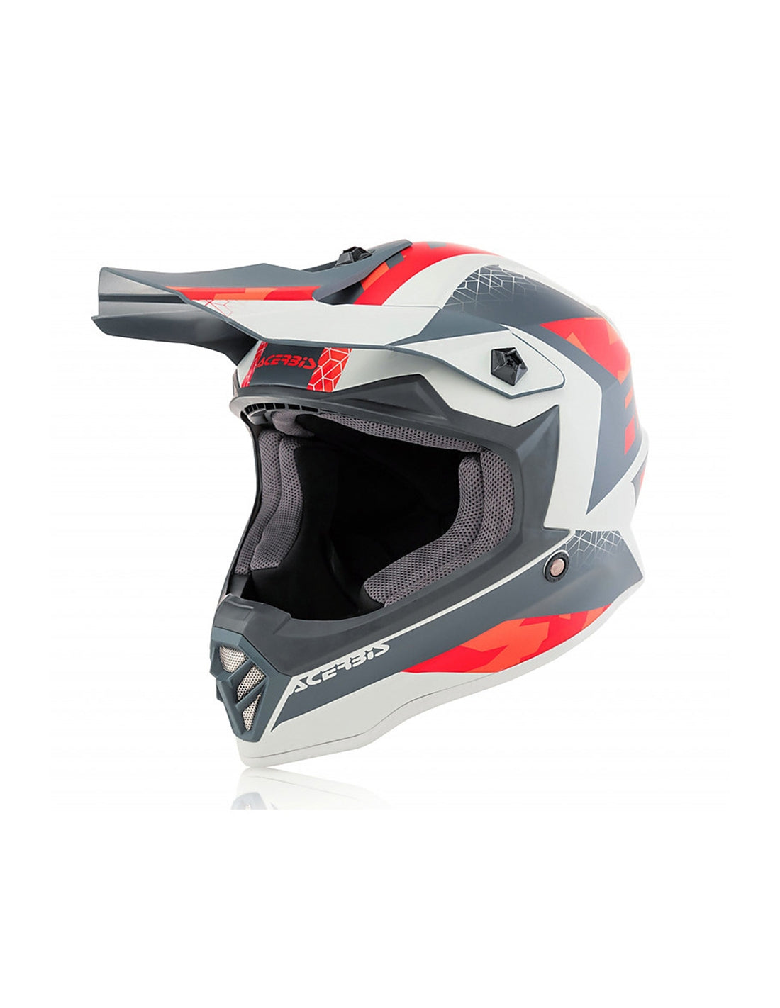 ACERBIS - CASCO IMPACT STEEL JUNIOR ROSSO/GRIGIO – 1 – Maximomoto PT