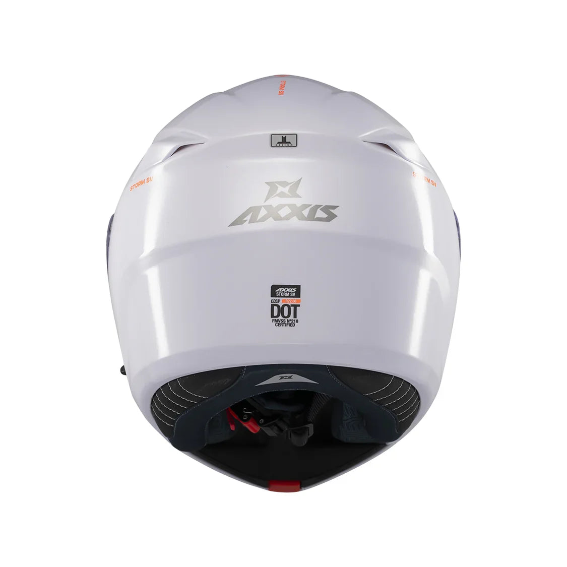 AXXIS FF938SV STORM SV S SOLID CAPACETE DE MOTO A0 BRANCO PERLA BRILLO – 5 – Maximomoto PT