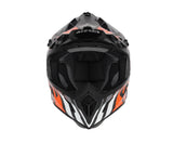 ACERBIS - CASCO STEEL CARBON 2206 NERO/ARANCIO FLUO