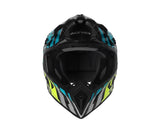ACERBIS - CASCO STEEL CARBON 2206 TURCHESE/GIALLO FLUO