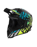 ACERBIS - CASCO STEEL CARBON 2206 TURCHESE/GIALLO FLUO