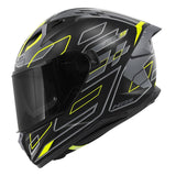 GIVI 50.9 ASSAULT MOTO CAPACETE INTEGRAL PRETO CINZENTO AMARELO