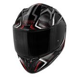 GIVI 50.8 MYSTICAL MOTO CAPACETE INTEGRAL PRETO VERMELHO TITÂNIO