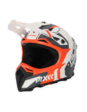 ACERBIS PROFILE 5 MOTO MOTOCROSS CAPACETE BRANCO LARANJA