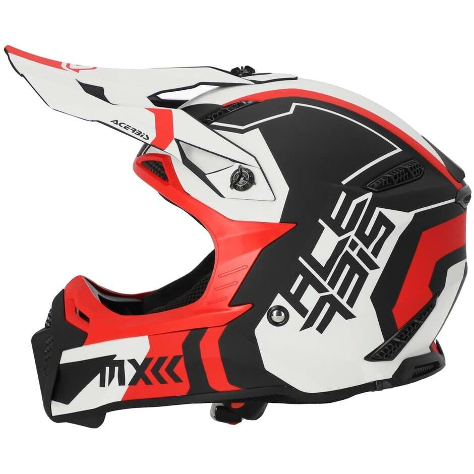 ACERBIS - CASCO PROFILE 5 BIANCO/ROSSO – 3 – Maximomoto PT