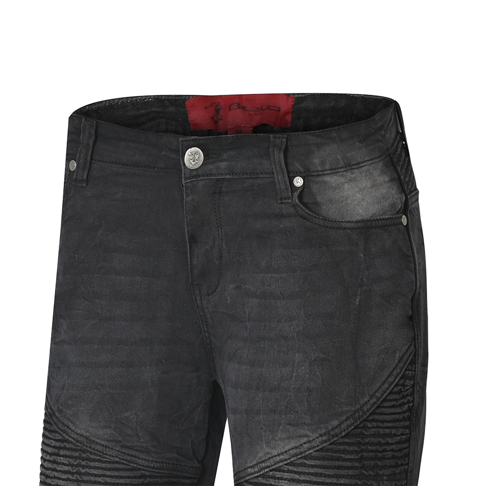 BELA URBAN VAQUERO Jeans Moto Senhora Calcas Preto