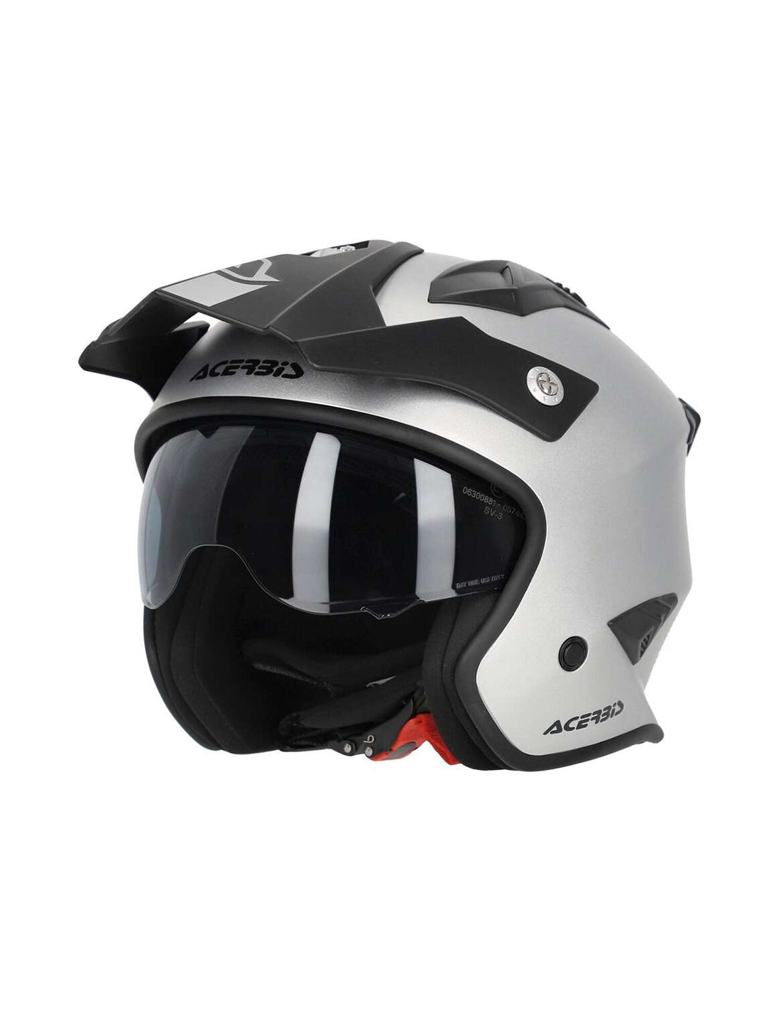 ACERBIS ARIA METALLIC URBANO MOTO CAPACETES JATO PRATA METÁLICA