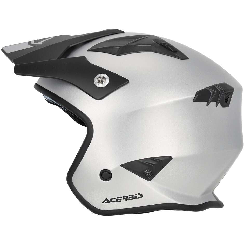 ACERBIS ARIA METALLIC URBANO MOTO CAPACETES JATO PRATA METÁLICA