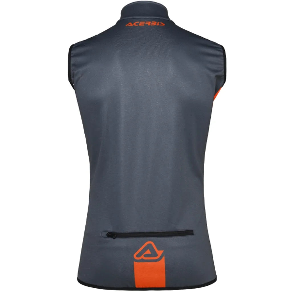 ACERBIS - SOFTSHELL X-WIND CHALECO GRAY/ORANGE – 2 – Maximomoto PT