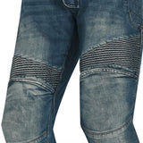 BELA ADAM Jeans Moto Calcas Azul