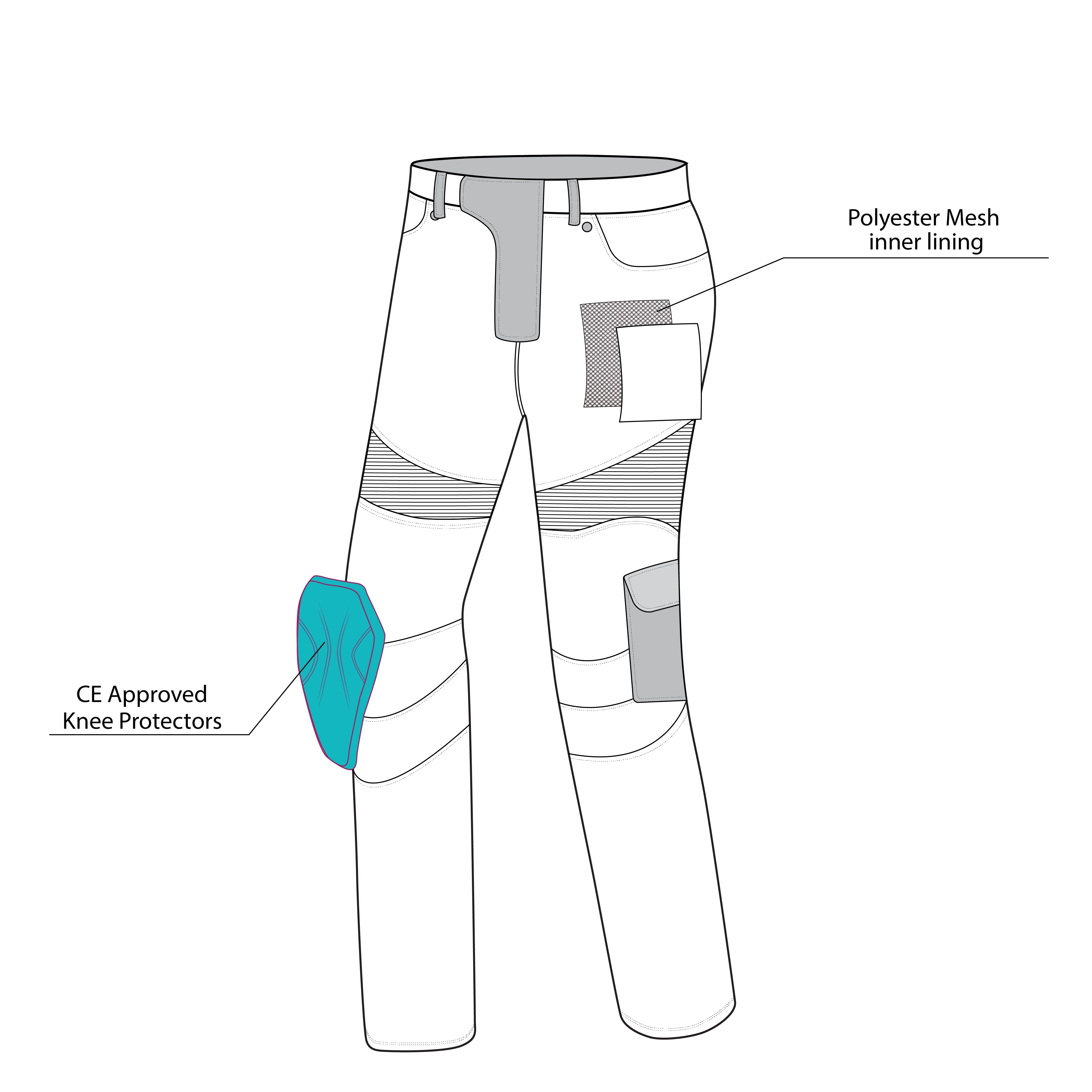 BELA BENTON Denim Jeans Moto Calcas Azul – 10 – Maximomoto PT