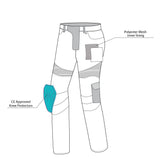 BELA BENTON Denim Moto Calcas Azul