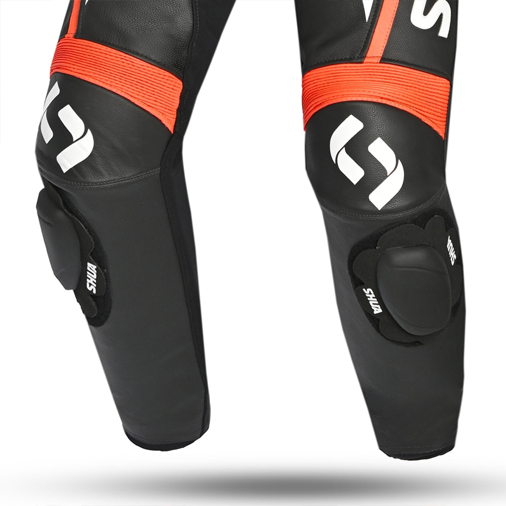 SHUA MONO 1 PC INFINITY Moto Homem Fatos Preto Laranja