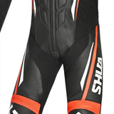 SHUA MONO 1 PC INFINITY Moto Homem Fatos Preto Laranja