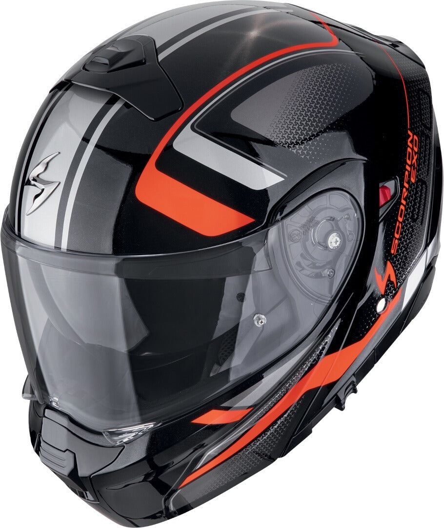 SCORPION EXO-930 EVO ARDENS CASCO MODULAR NEGRO METALIC RED – 1 – Maximomoto PT