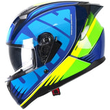 SKA-P 3MHG SPEEDER SPORT CASCO INTEGRAL AZUL GIALLO FLUO