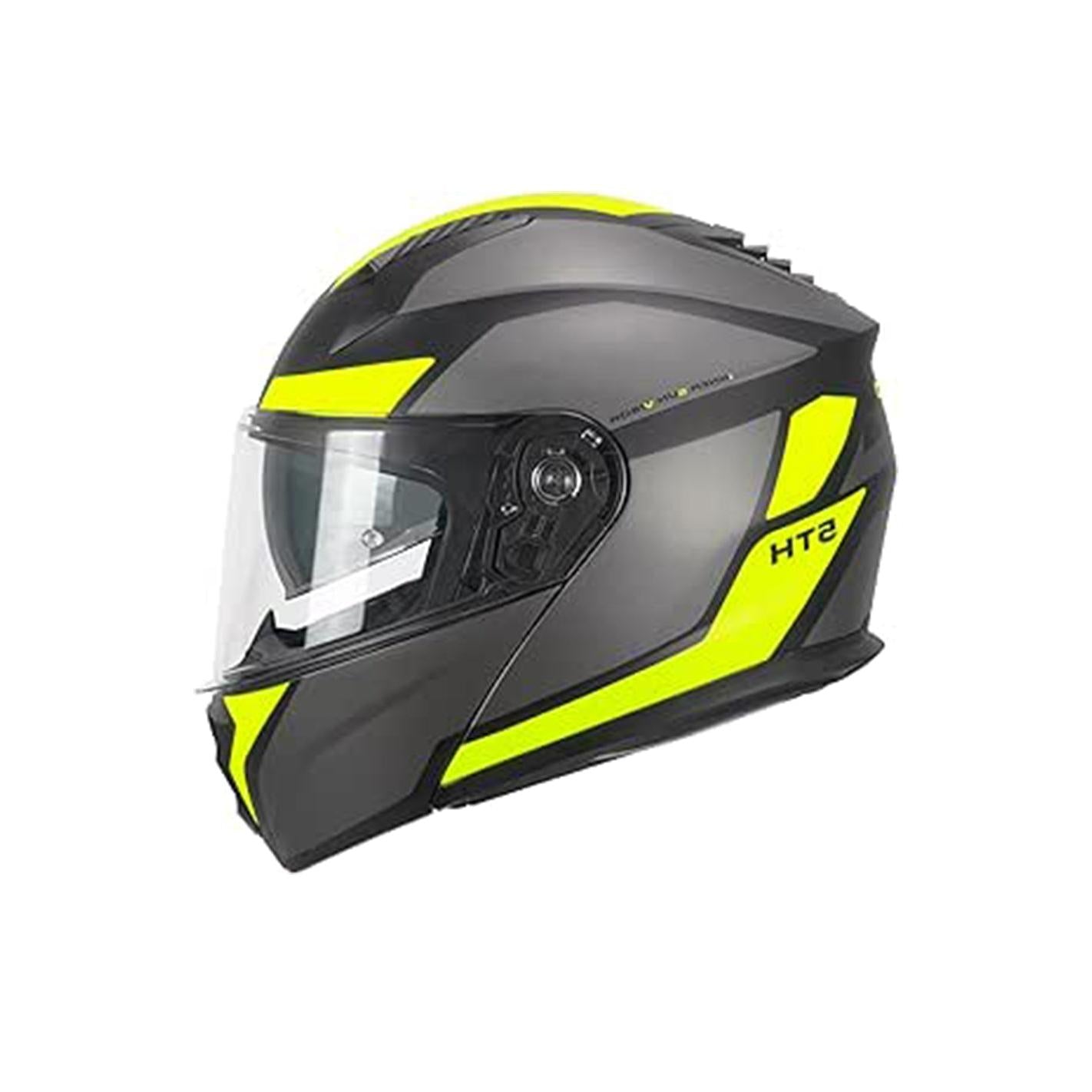 SKA-P 5THG Falcon Casco Modular Deportivo Preto Fluorescente amarelo Mate – 1 – Maximomoto PT
