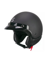 SKA-P 1FHA SMART MONO MOTOCICLETA JET CAPACETE PRETO FOSCO