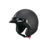 SKA-P 1FHA SMART MONO MOTOCICLETA JET CAPACETE PRETO FOSCO