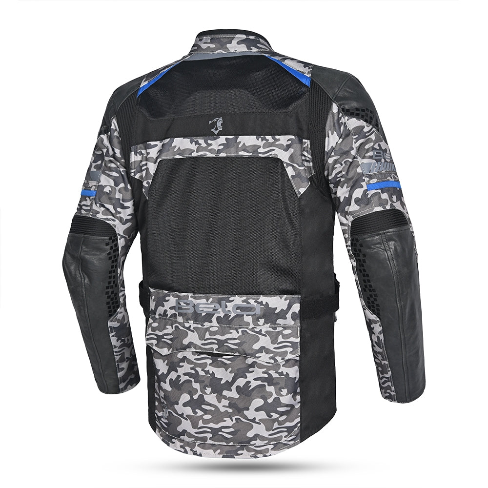 BELA ONSAKER Camuflagem Moto Textil Casacos Azul Preto - maximomoto.pt - Back
