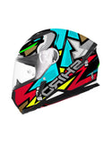 SHIRO HUNTER RACCOON MOTO ROSTO ABERTO CAPACETE VERMELHO FOSCO