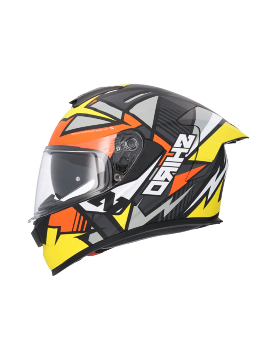 SHIRO RAPTOR CHASE MOTO INGETRAL CAPACETE AMARELO VERMELHO FOSCO