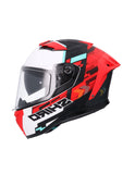 SHIRO ALPHA RACER ONE MOTO INTEGRAL CAPACETE VERMELHO FOSCO