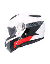 SHIRO EXPLORER MAVERICK MOTO MODULAR CAPACETE BRANCO PÉROLA VERMELHA