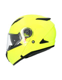 SHIRO CASCO SH-508 EXPLORER MONOCOLOR AMARILLO FLUOR