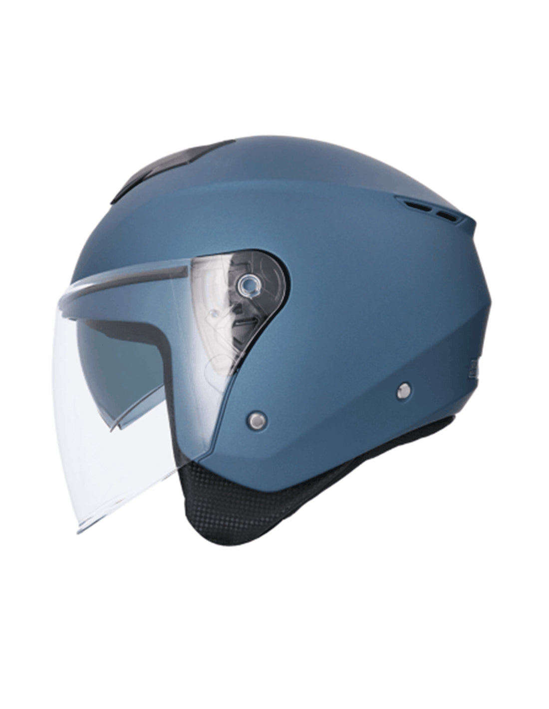 SHIRO CASCO OF852 IBIZA MONOCOLOR AZUL MATE – 1 – Maximomoto PT