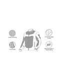 R-TECH - Chaqueta Textil Spiral Mesh Hielo/Negro/ Rojo - SECURTEX MOTOR S.L (t/a MaximoMoto)