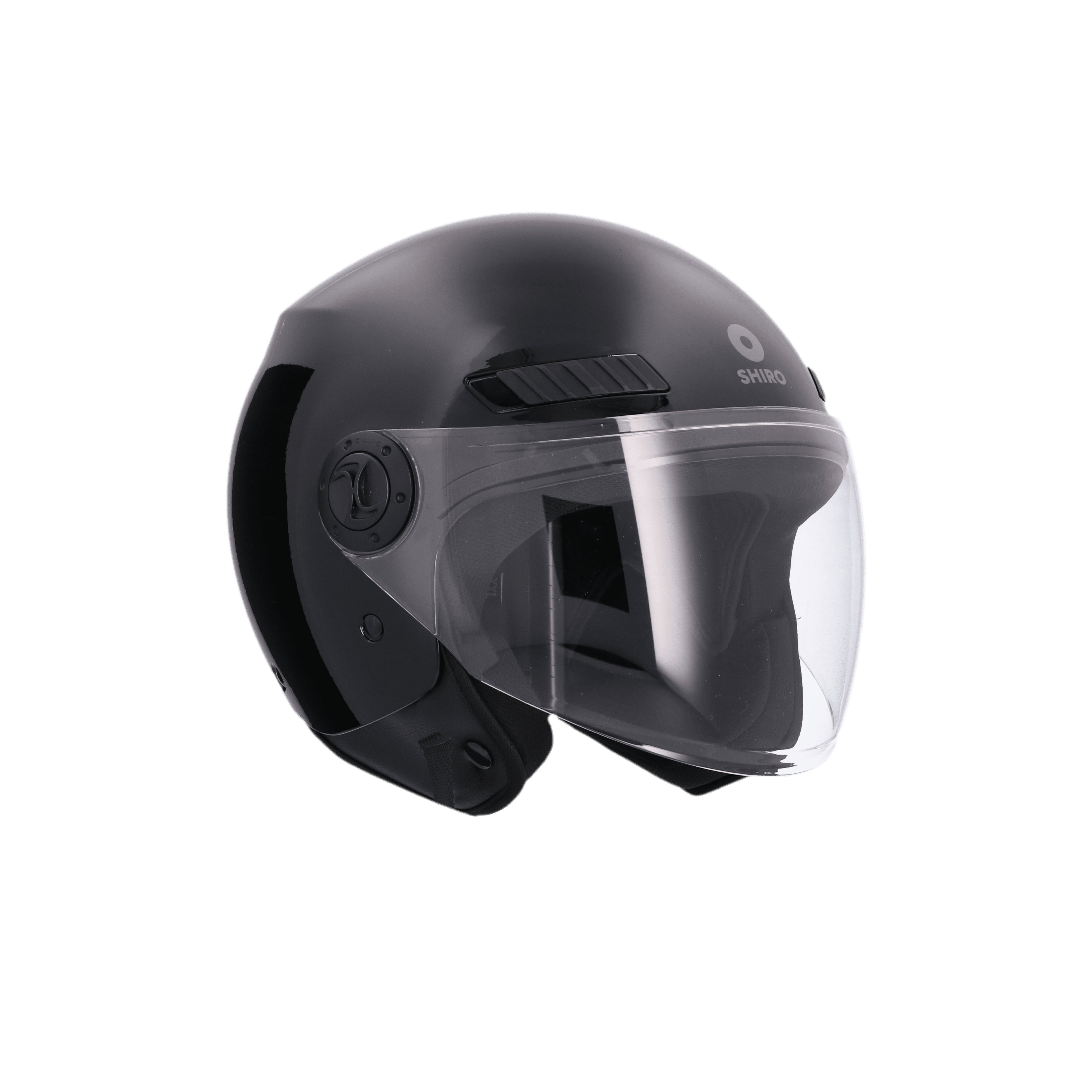 SHIRO SH-62 KIOTO MONOCOLOR Moto Jet Capacete Preto – 7 – Maximomoto PT