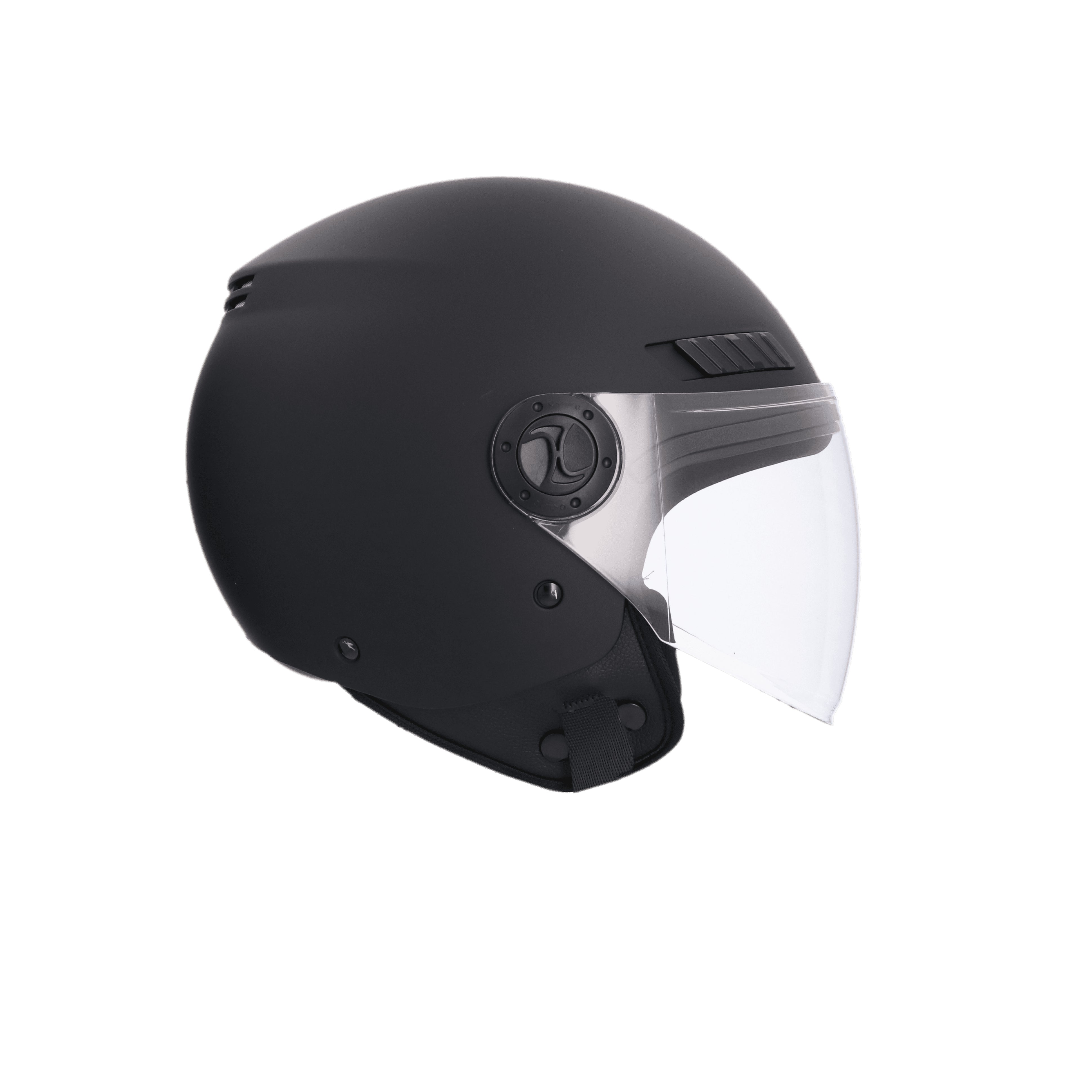 SHIRO SH-62 KIOTO MONOCOLOR Moto Jet Capacete Preto Matt – 7 – Maximomoto PT