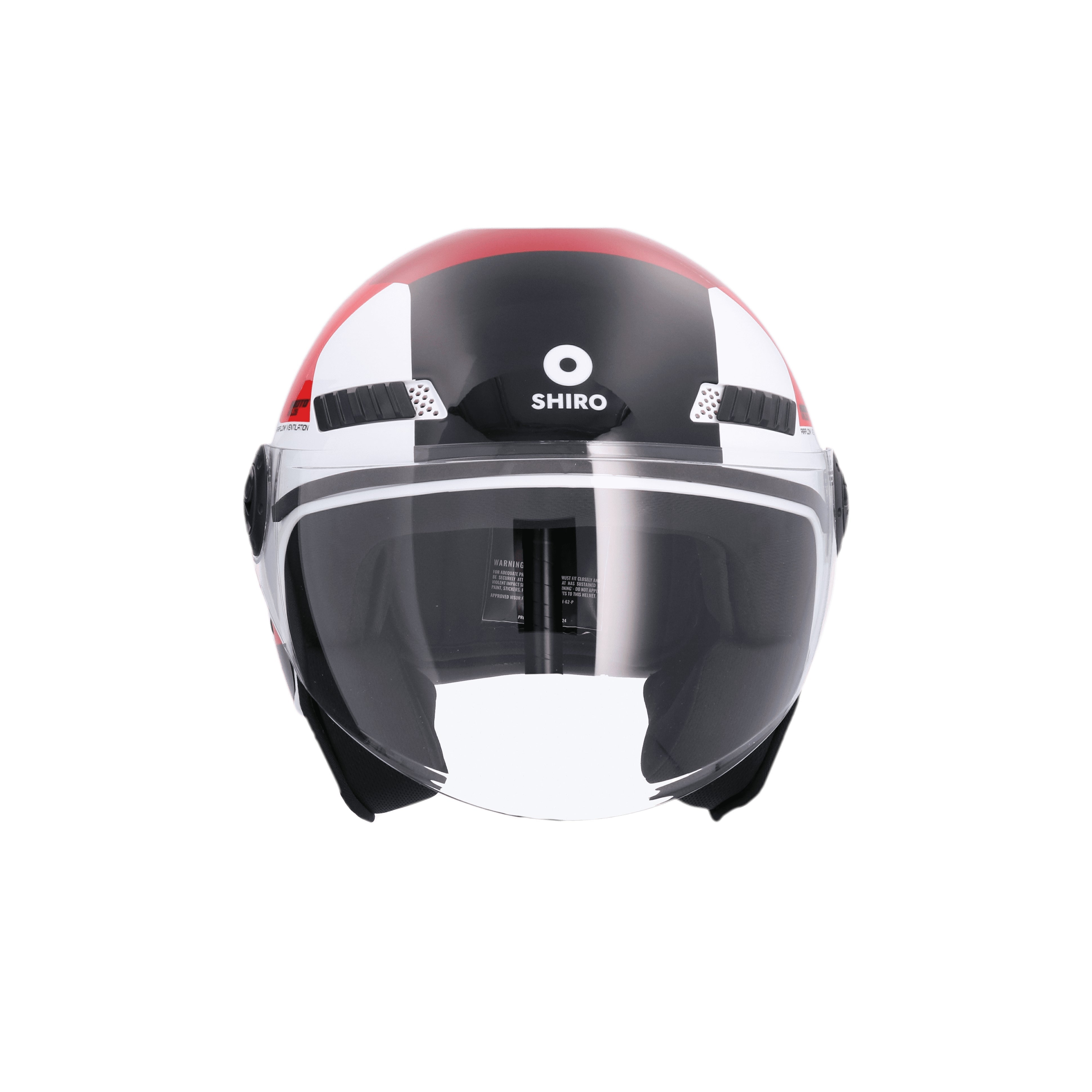 SHIRO KIOTO KALOS Moto Rosto Aberto Capacete Branco Vermelho – 2 – Maximomoto PT